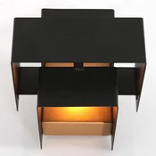 Steinhauer LED stenska svetilka Muro 3367, črna, navzgor/navzdol, G9, 2.700 K - Dnevna soba/jedilnica - Sodobni - Kovina