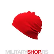 Zimska kapa crvene boje od pamuka