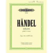 HANDEL:SONATE G-MOLL OP.2/NO.8 HWV 392 2 VIOLINS AND BASSO CON.
