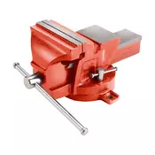 Extol Premium Vrtljivi primež z nakovalom, 150mm