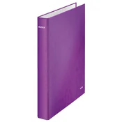 Leitz Štirikotni mape WOW - A4, laminiran karton, hrbtišče 4,0 cm, vijolične barve