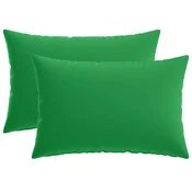 Vidaxl Prevleka za blazino 2 kos HEERLEN Zelena 30 x 50 cm Poliester