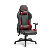 Igričarski gamerski stol TitanForce z blazinami - črna/rdeča - 122 x 65 x 53 cm