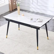 SONNENH Jedilna miza, bela, 200 x 80 x 76 cm, za jedilnico