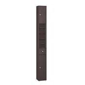SoBuy SoBuy Visoka kopalniška omara z eno predalnico Rjava 20x20x180cm Funkcionalen BZR34-II-BR, (5000092602)