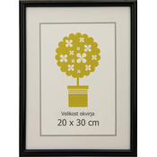 Karako Foto okvir 20x30 cm, plastika, stenski, 95 črn