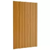 vidaXL Strešni panel 12 pcs Naravna 80 x 45 cm Pocinkano jeklo