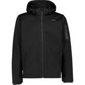 CMP MAN JACKET ZIP HOOD, moška pohodna jakna, črna 39A5027