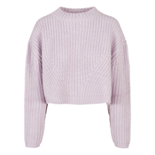 Womens wide oversize sweater soft lilac