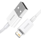 USB kabel Baseus Superior Series Fast Charging na iPhone USB 2.4A 1m beli