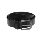 Belt made of lightweight synthetic leather in black/silver colour