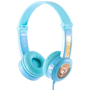 Dječje slušalice BuddyPhones - Travel, plave
