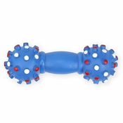 Pasja igrača – piskajoča utež iz vinila, modra, 16 cm