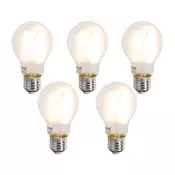 Komplet 5 Pametne zatemljive LED žarnice E27 A60 mat 7W 806lm 2700-6500K