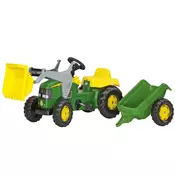 Traktor Rolly kid sa utovarivacem i prikolicom zeleni 023134