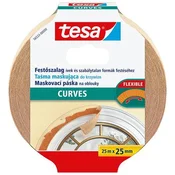 Traka za bojanje i maskiranje za zakrivljene površine, 25 mm x 25 m, TESA Perfect Curves 56533-00001-02/-01