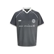 Jack & Jones Junior Majica JCOEterna temno siva/črna/bela