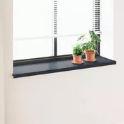 vidaXL Okenski nadstrešek Antracit z lesnim vzorcem 140 x 40 x 4,5 cm
