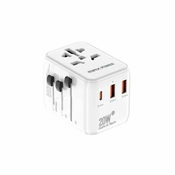 ADAPTER PUTNI MAXPOWER 635DQ C+2X USB A BIJELI