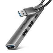 USB HUB Mini 4x USB3.2 Gen1, HUE-STA, 12cm USB-A kabel, AXA