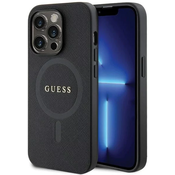 Guess GUHMP14LPSAHMCK iPhone 14 Pro 6.1 black hardcase Saffiano MagSafe (GUHMP14LPSAHMCK)