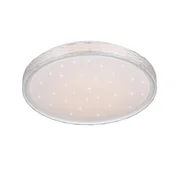 Reality Leuchten LED stropna svetilka Varda, bela, O 39 cm, daljinski upravljalnik - spalnica - Sodobni - Kovina