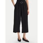 Vero Moda Ohlapne hlače Bree 10341670 Črna Cropped Fit
