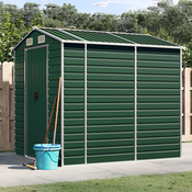 vidaXL Vrtna lopa zelena 191x215x198 cm pocinkano jeklo