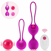 Paloqueth Kegel Balls Set with Remote Purple