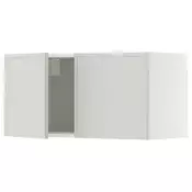 METOD Zidni element s 2 vrata, bijela/Aspudden svijetlo siva, 80x40 cm