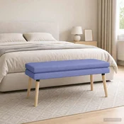 Dvojna klop Jeans modra 110 x 40 x 47 cm Blago