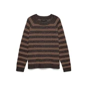 Vero Moda Maternity Pulover VMMDoffy karamel / pikčasto rjava