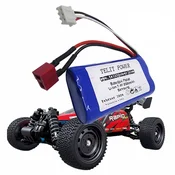 TELIT POWER Baterija Li-Ion za trkacki auto SCY 16201, 7.4 V, 2500 mAh, 4WD, Plava