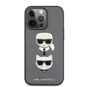 KARL LAGERFELD KLHCP13LSAKICKCSL za iPhone 13 Pro siva zaščita - Heads