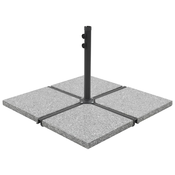 Utezi za suncobran 4 kom sivi granitni kvadratni 100 kg