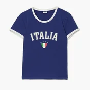 Cropp - Majica s printom - indigo