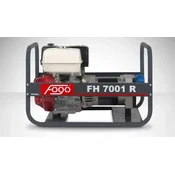 Fogo FH7001R agregat, HONDA GX390, 6,2 kW, AVR