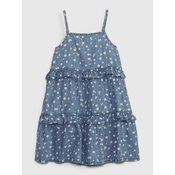 GAP Kids Denim Dress with Frills - Girls