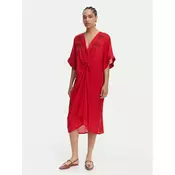 LOLA CASADEMUNT Poletna obleka LS2616010 Rdeča Relaxed Fit