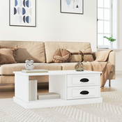 Stolic za kavu bijeli 90 x 50 x 35 cm od konstruiranog drva