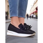 Resti Womens moccasins on a low wedge Fethole