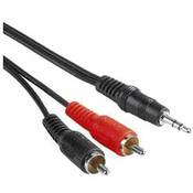 PremiumCord jack M 3.5 -> 2x cinch M, 1.5m