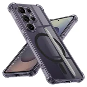 Hibridni ovitek Techsuit Shockproof MagSafe za Samsung Galaxy S25 Ultra - smoke black