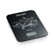 GRAEF GRAEF KS202 digitalna kuhinjska vaga, crna, staklena površina, 5 kg