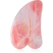 Crystallove Rose Quartz Gua Sha Plate pripomoček za masažo