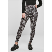AOP blackrose womens soft leggings
