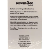 Mr. Watts zunanja prenosna baterija powerbank 5000 mAh - črn
