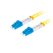 Lanberg SM LC/UPC-LC/UPC duplex optični povezovalni kabel 3,0 mm lszh G657A1 5 m rumen