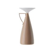 Kartell LED-akumulatorska namizna svetilka Camomille, bež, višina 24 cm - Dnevna soba/jedilnica - Dizajn - bež, bela - Plastika