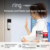 Ring Ring Akku-Videotürklingel Plus - Pametna video domofon kamera, 1536p HD, napolnjiva baterija